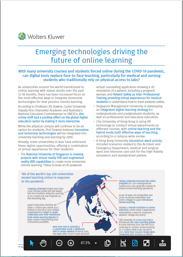 Emerging technologies driving future of online learning article